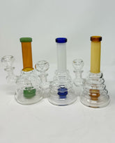 6 Inch Beaker Base Color Tube Straight Tube Rig